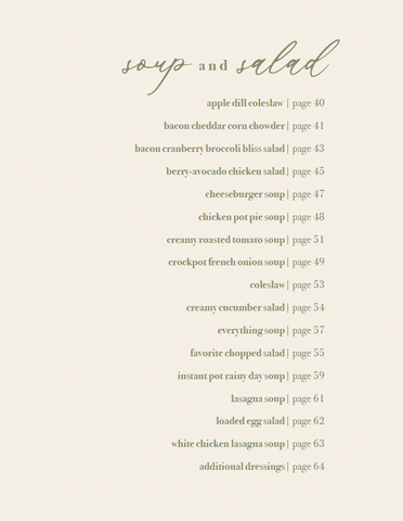 Recipe page from the cookbook