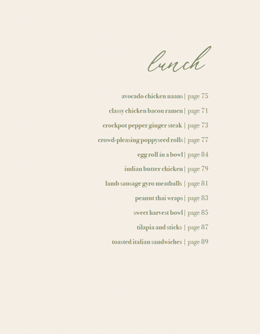 Recipe page from the cookbook