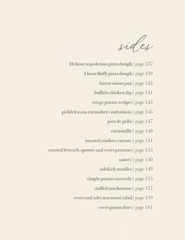 Recipe page from the cookbook